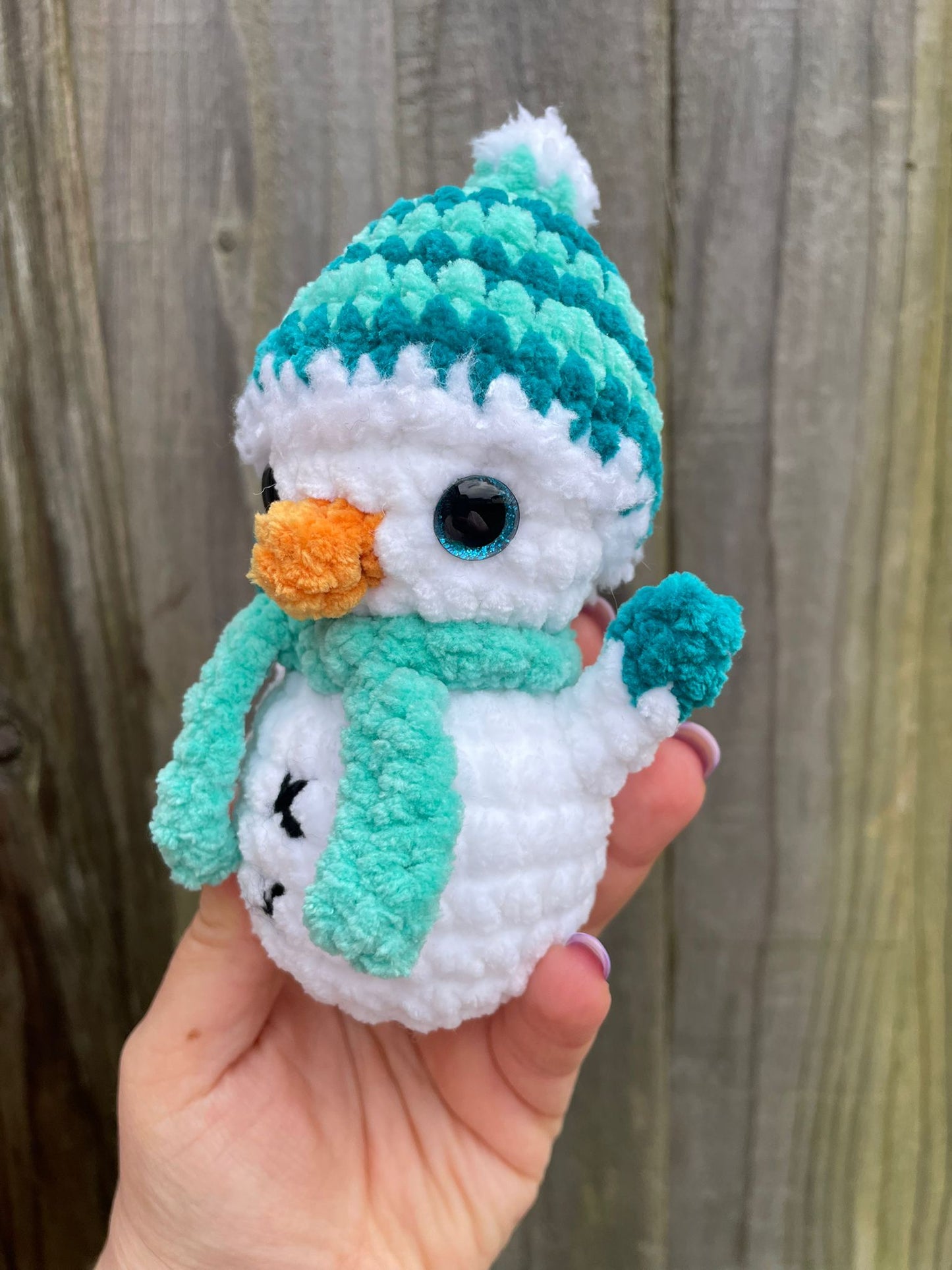 Small Snowman Christmas Crochet Toy
