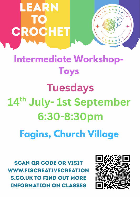 Church Village Intermediate Crochet Toy Workshop- July Start