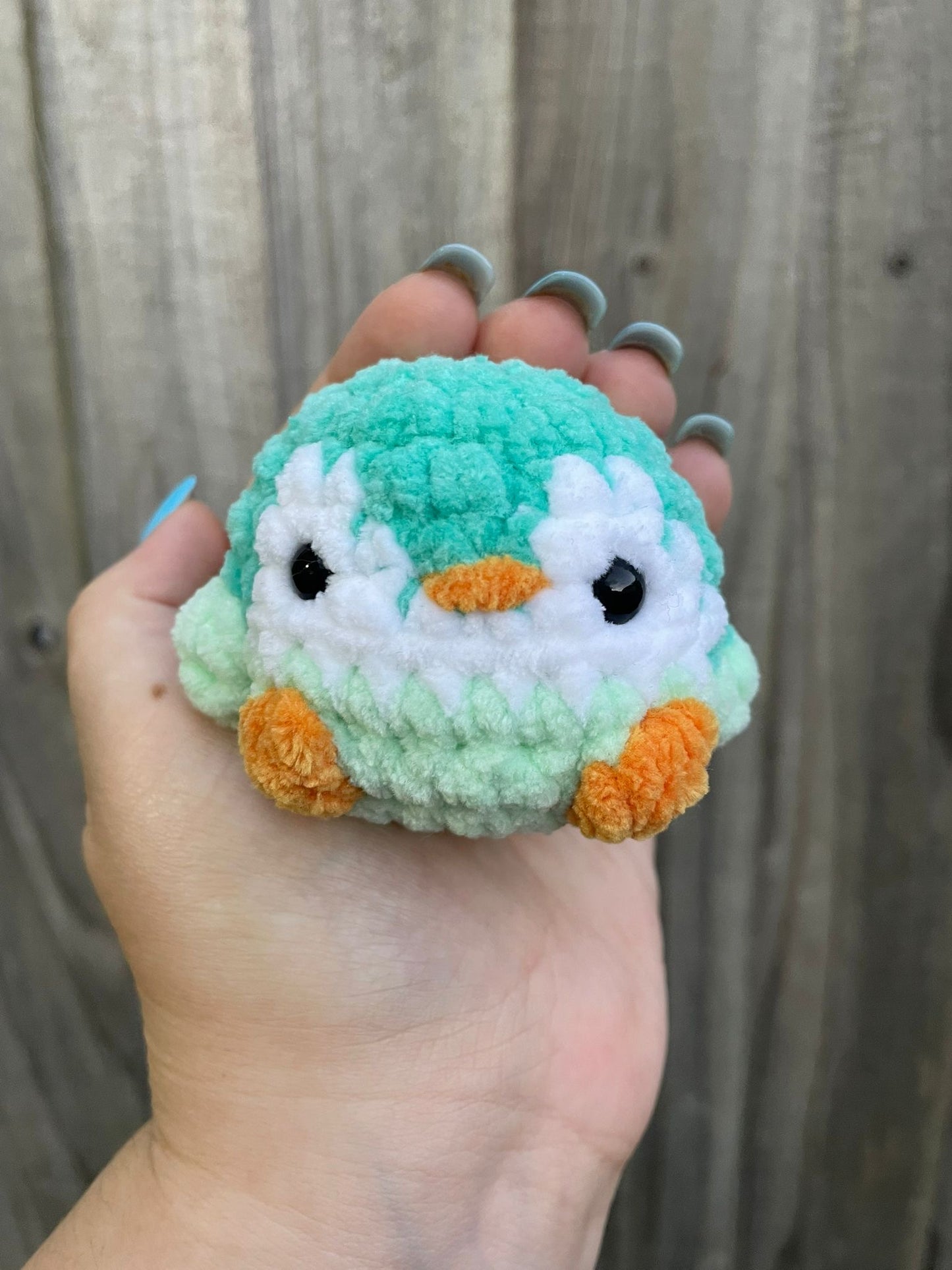 Mini Penguin Christmas Crochet Toy