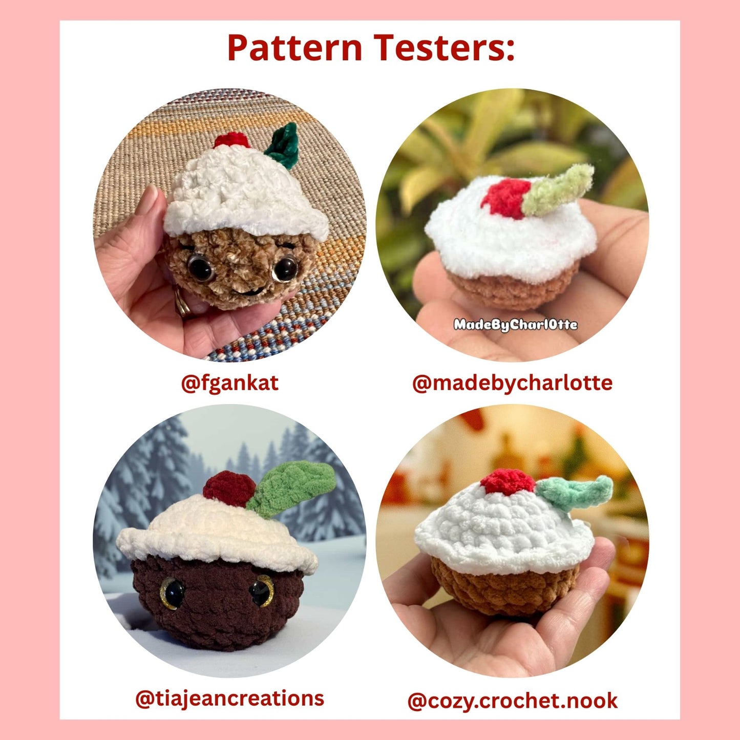 Crochet Christmas Pudding Digital Pattern