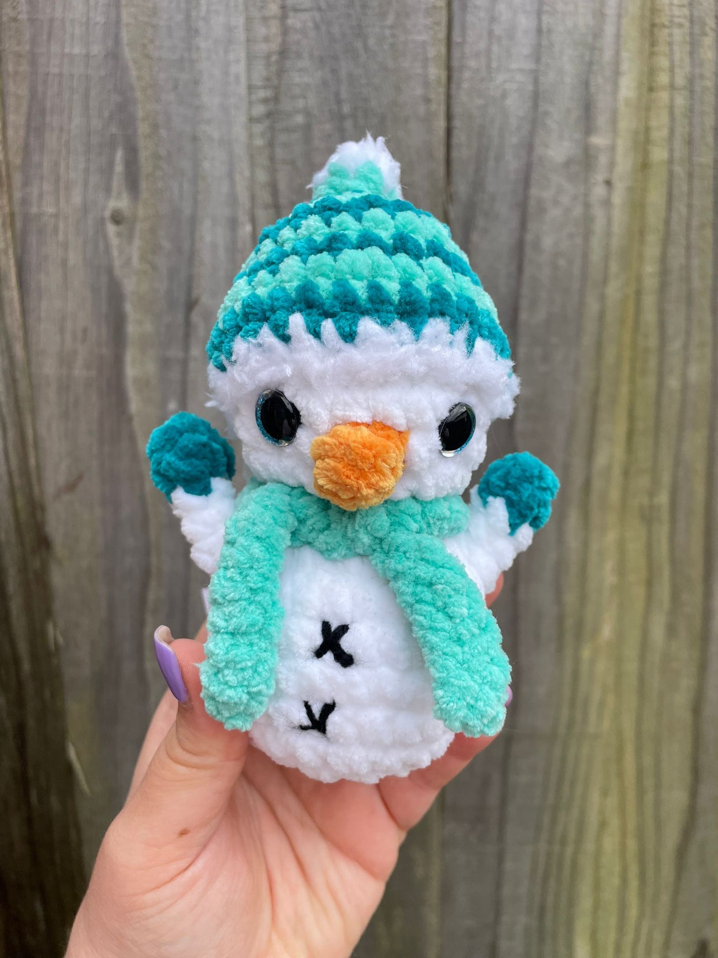 Small Snowman Christmas Crochet Toy