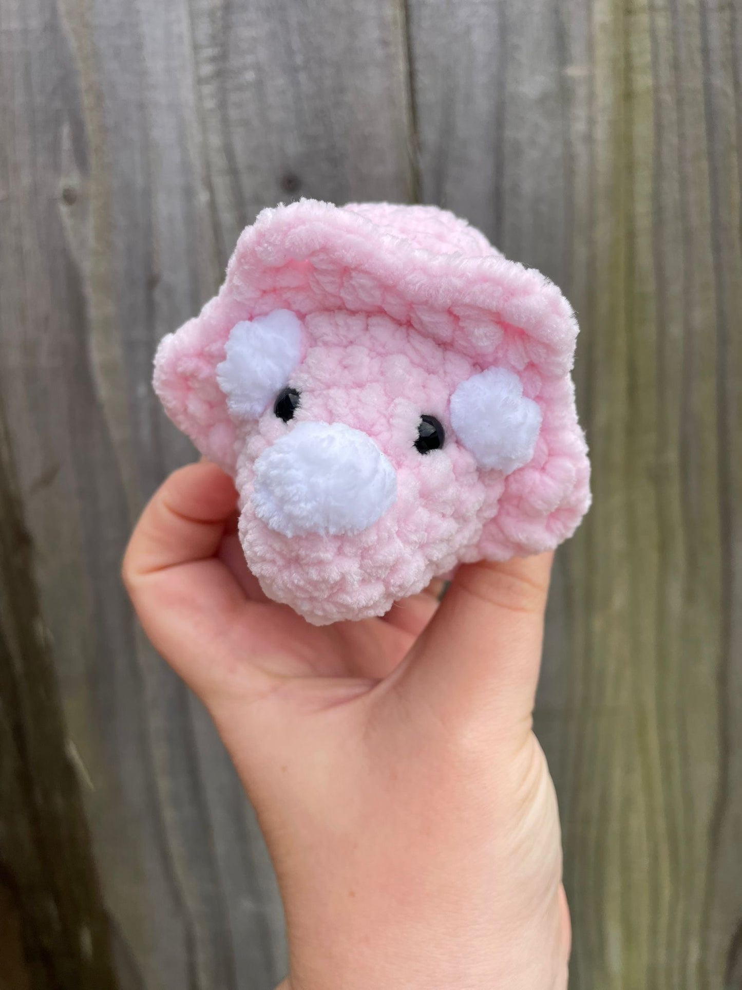 Baby Triceratops Crochet Toy