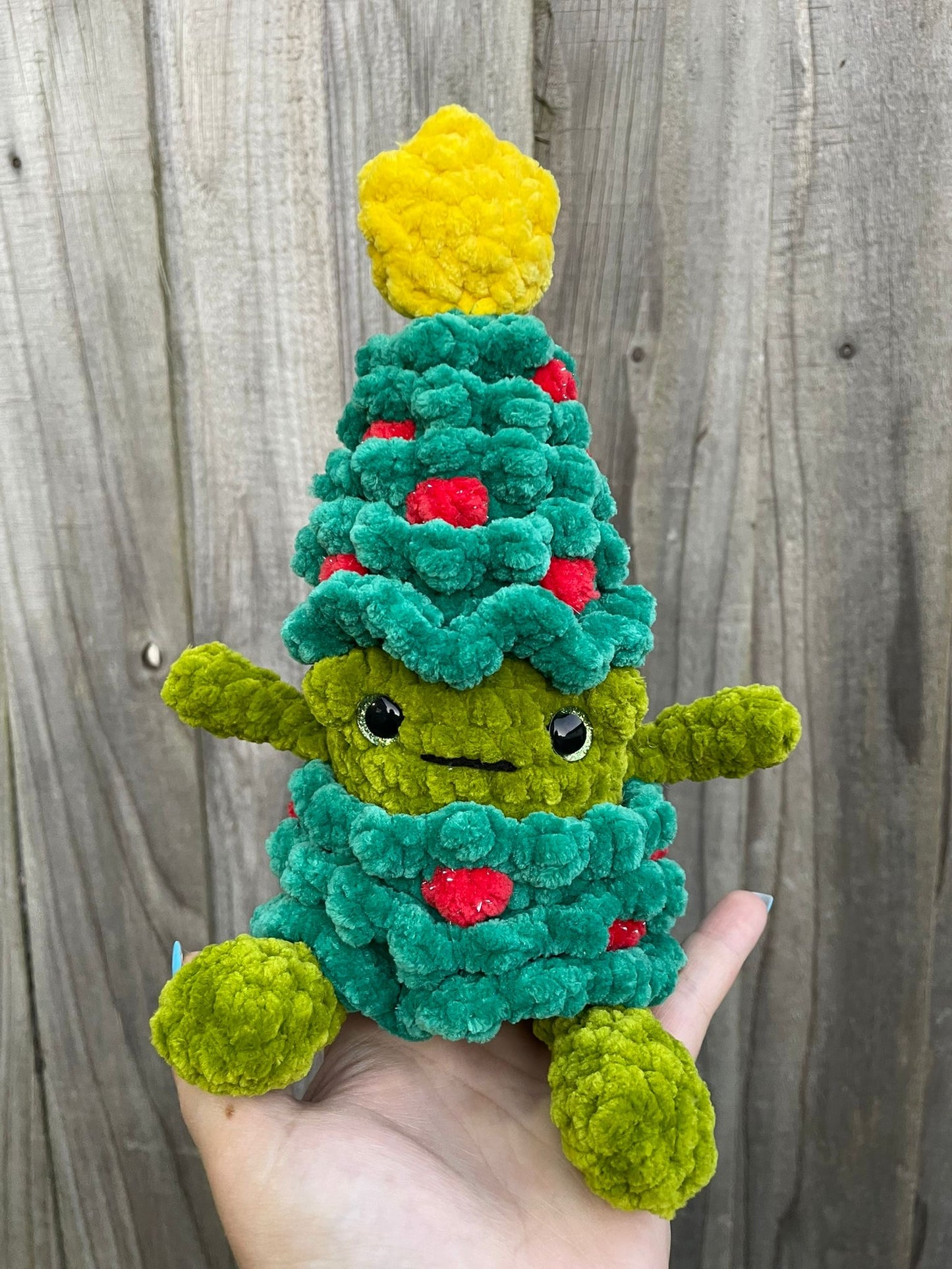 Frog in Tree Costume Crochet Toy