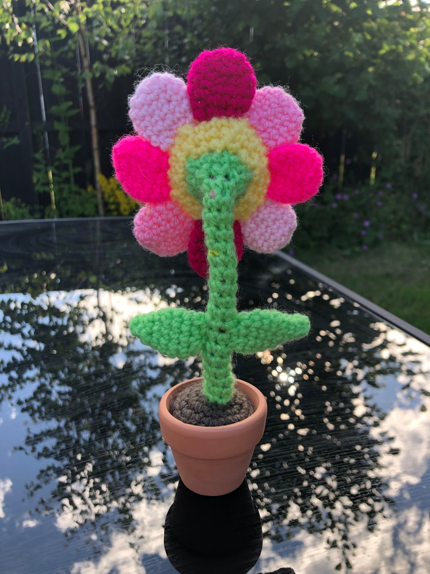 Crochet Flower in a Pot