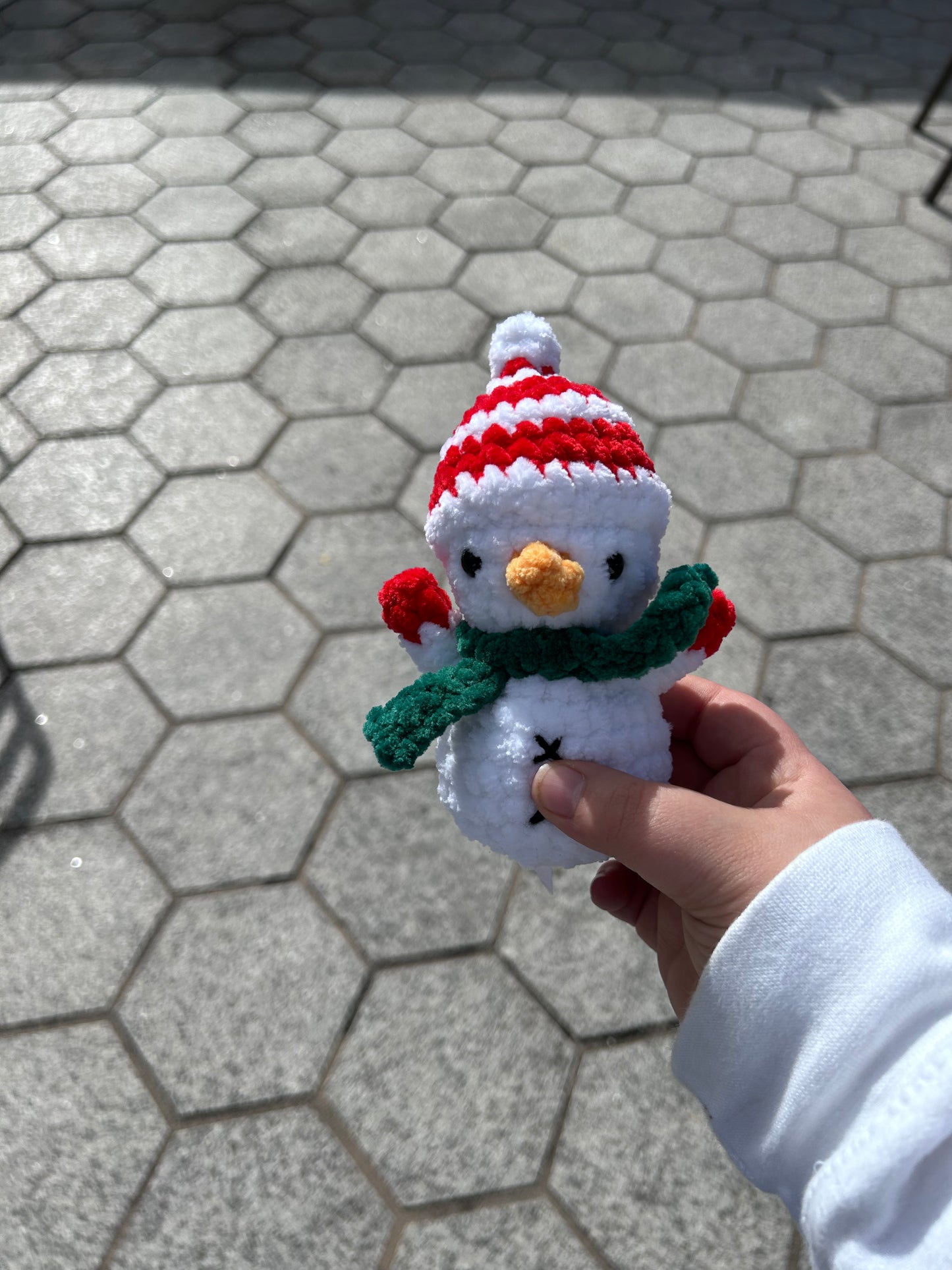 Small Snowman Christmas Crochet Toy