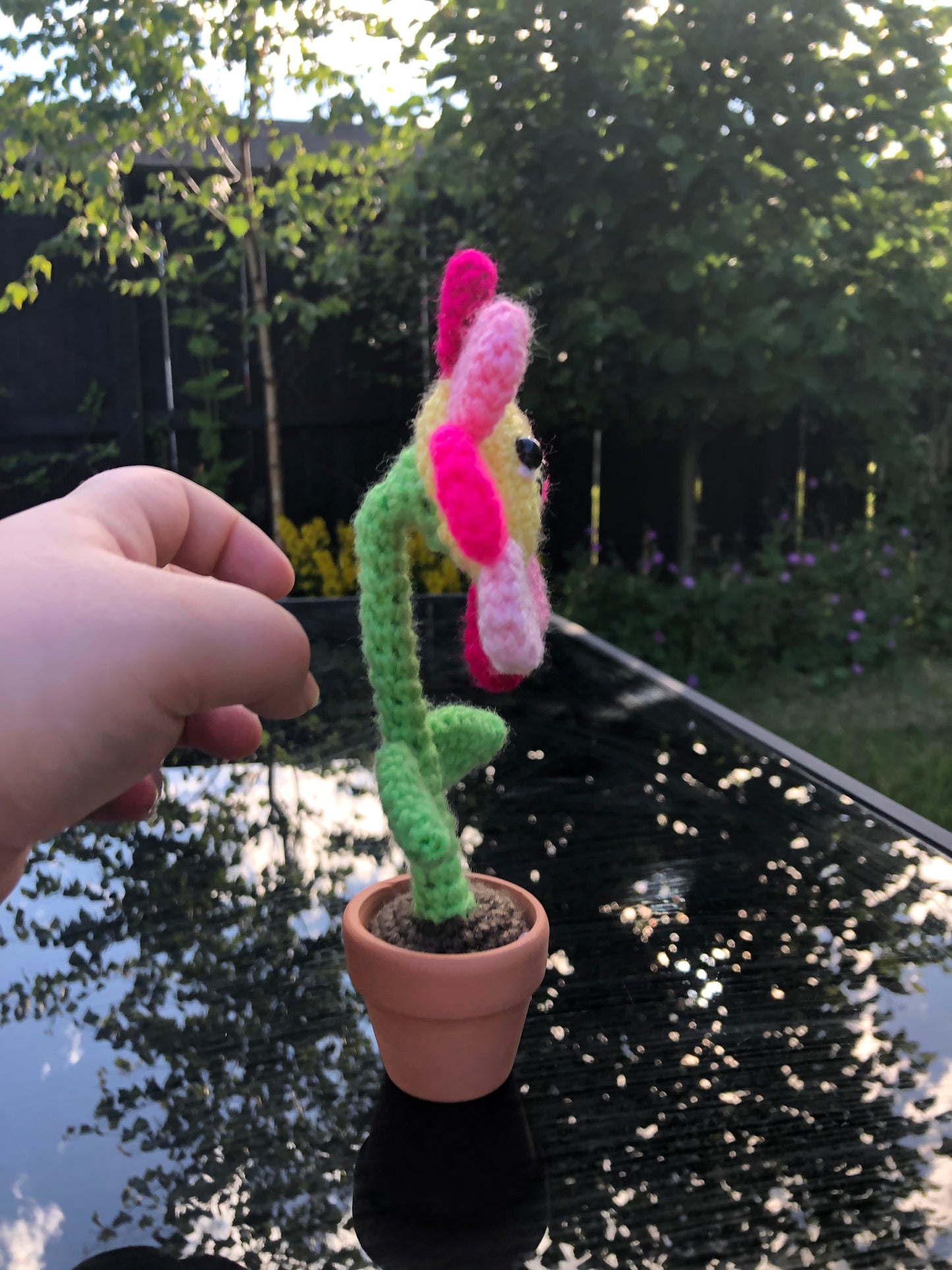 Crochet Flower in a Pot