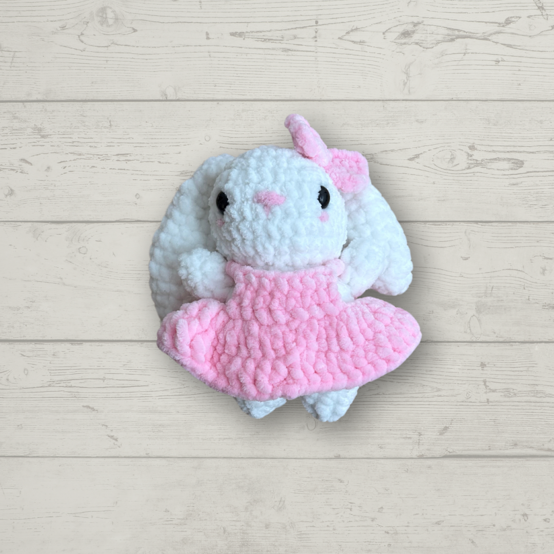 Bunny in Dress Crochet Toy