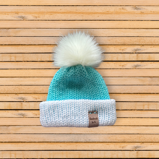 Blue and White Baby Hat