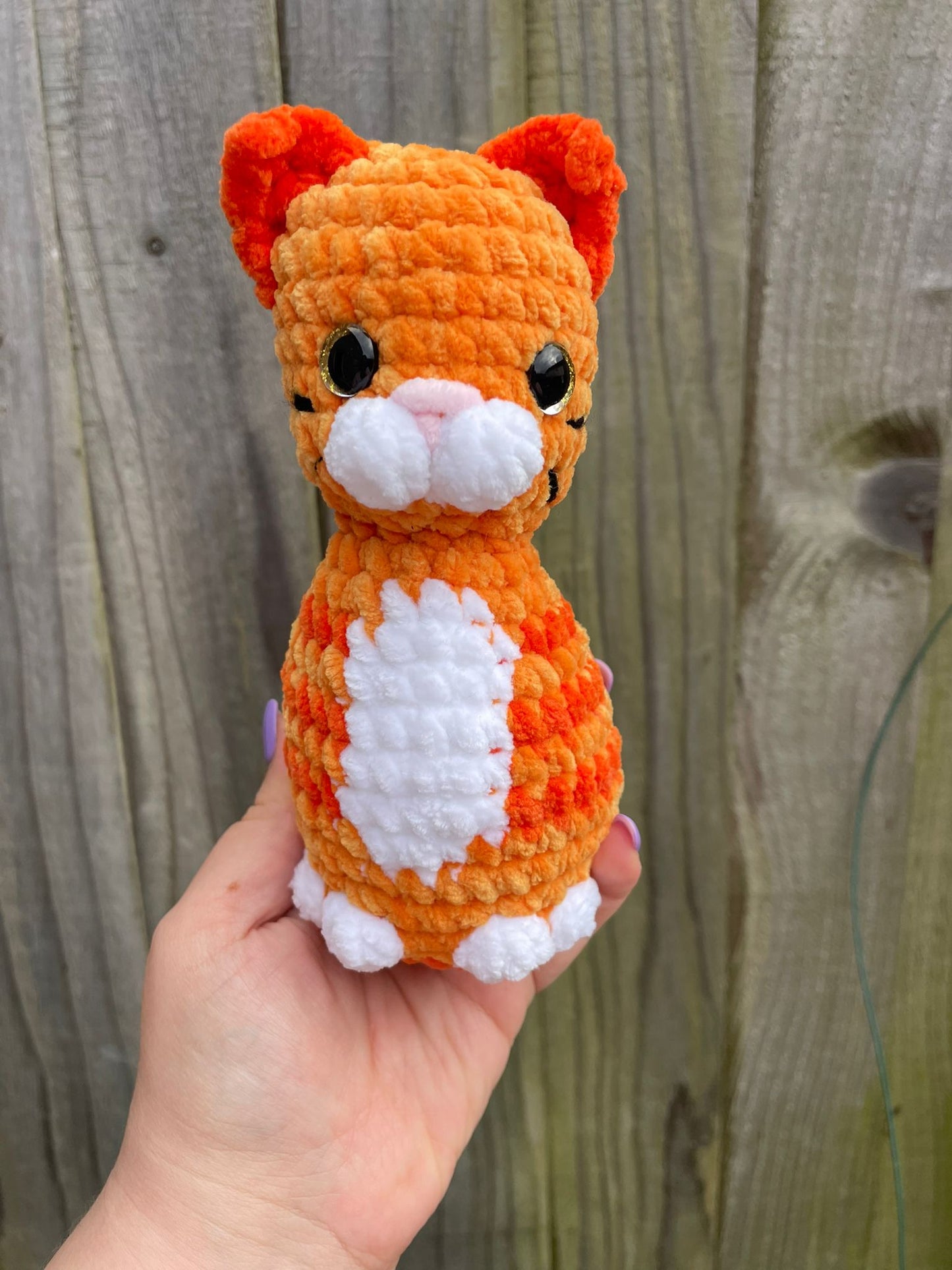 Ginger Tabby Cat Crochet Toy