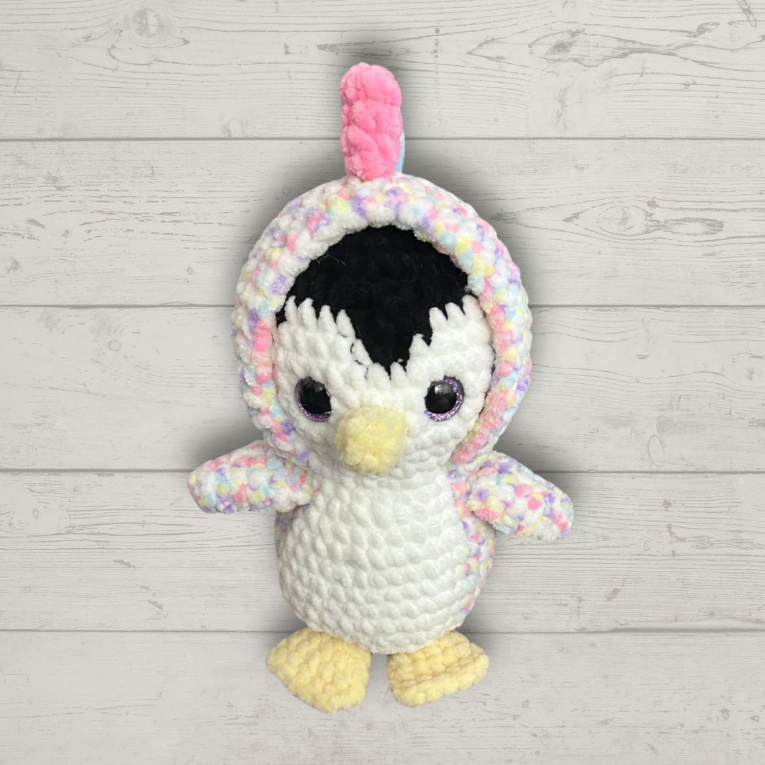 Dino Penguin Crochet Toy