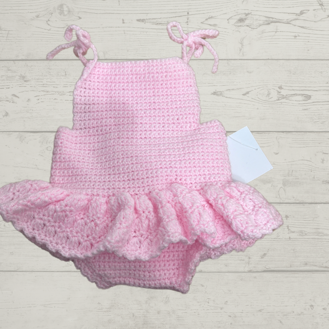 Pink Baby Romper Dress 3-6months