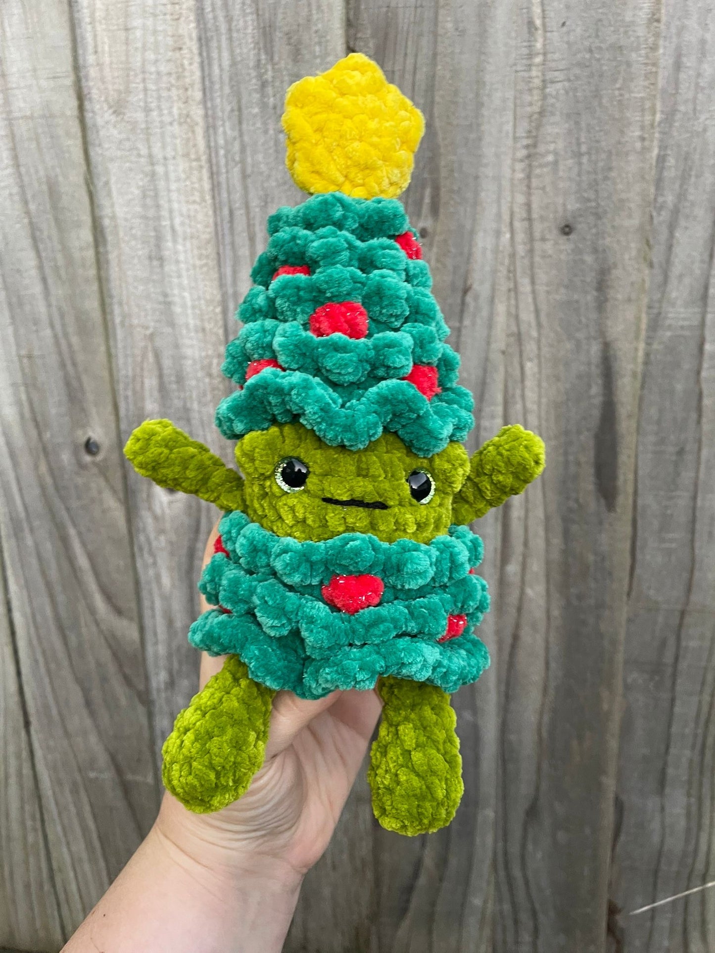 Frog in Tree Costume Crochet Toy