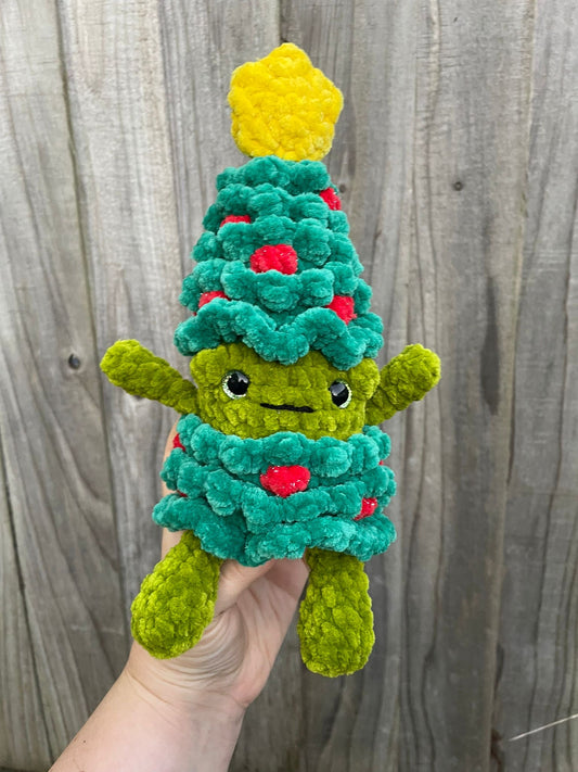 Frog in Tree Costume Crochet Toy