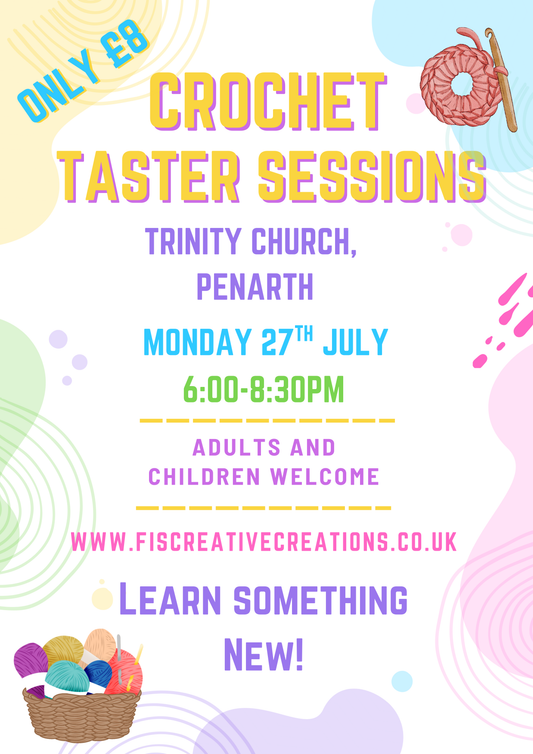 Crochet Taster Session- Penarth 27th July 6:00-8:30pm