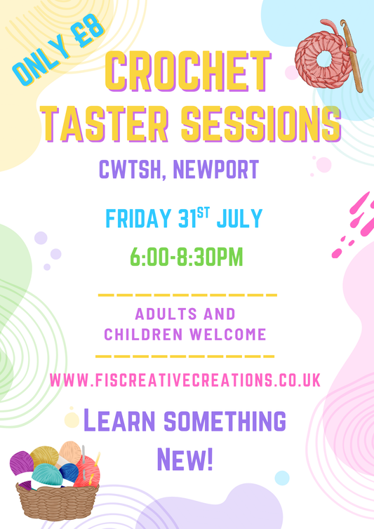 Crochet Taster Session- Newport 31st July 6:00-8:30pm