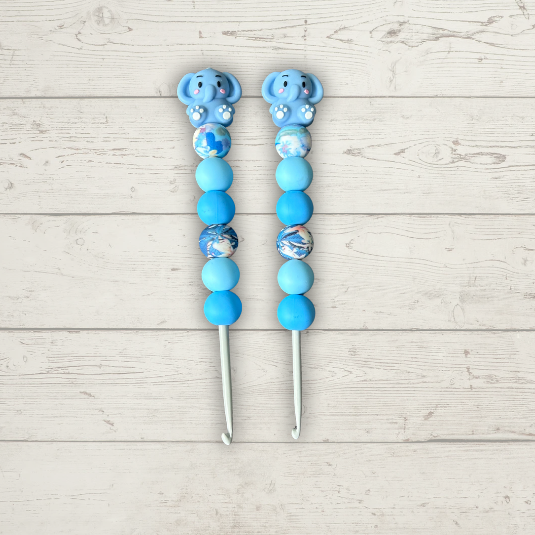 Handmade Elephant Crochet Hook