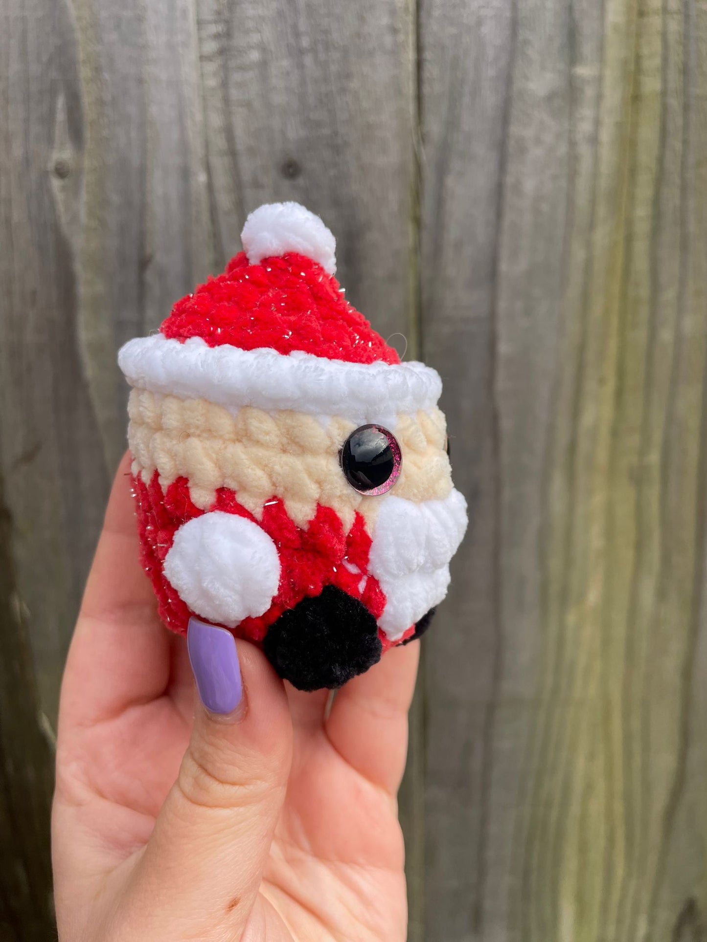 Mini Santa Christmas Crochet Toy