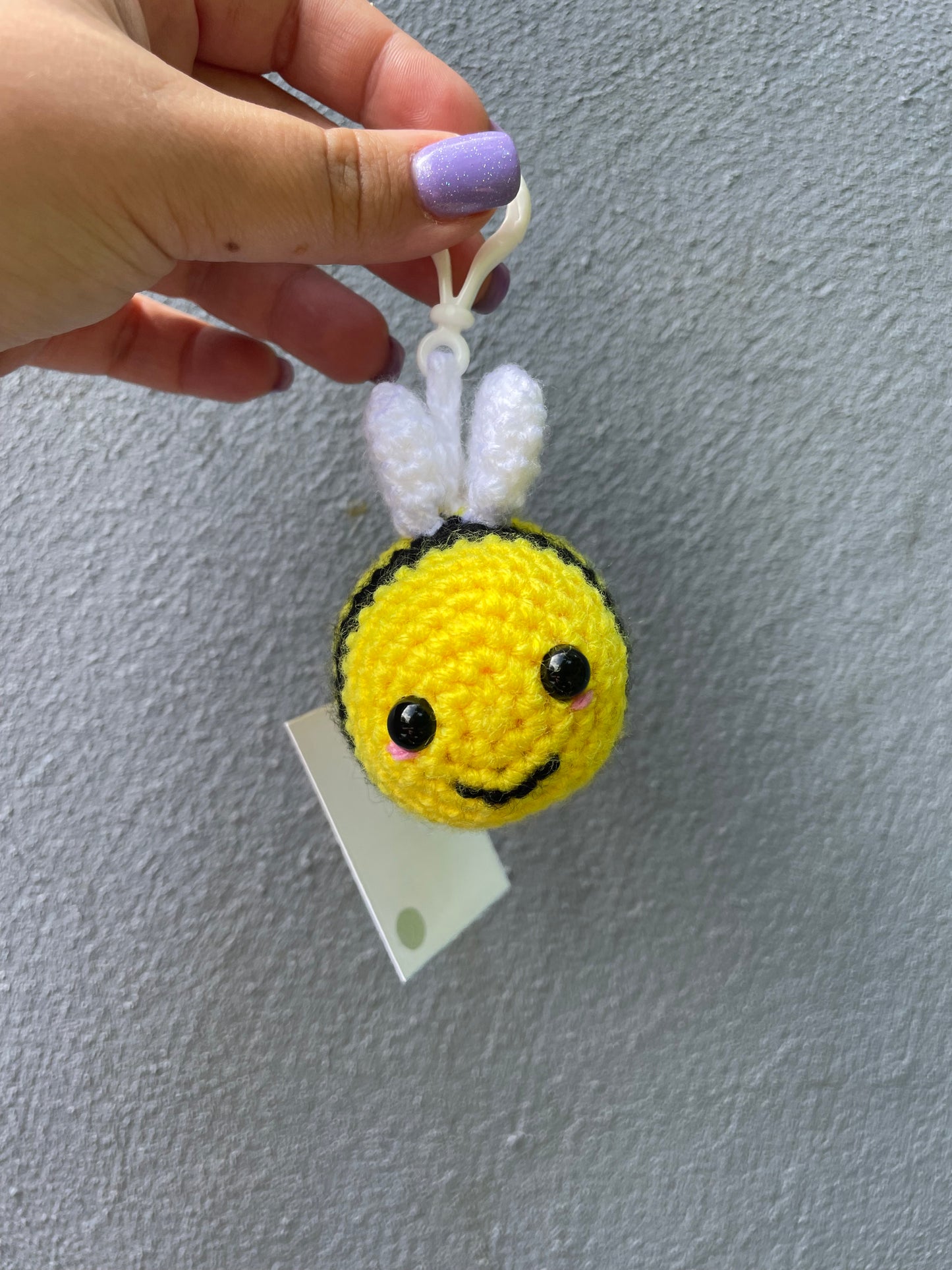 Bee Crochet Toy Keyring