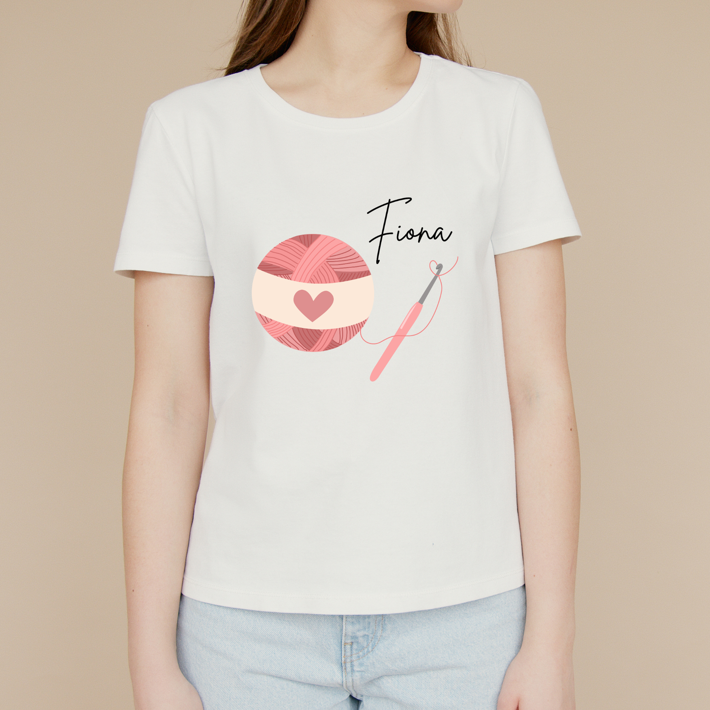 Personalised Adult Crochet T-Shirt
