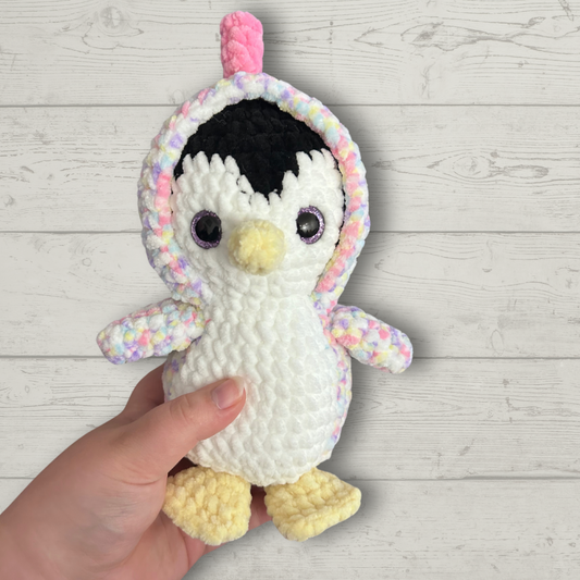 Dino Penguin Crochet Toy