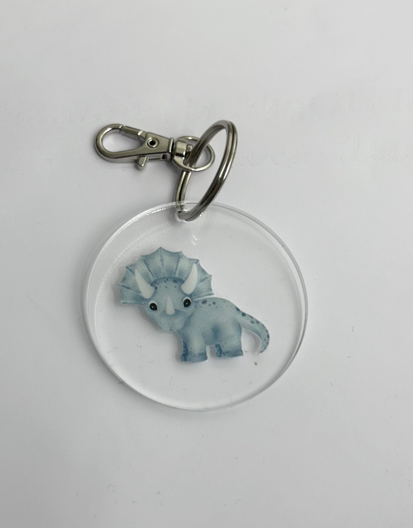 Watercolour Dinosaur Keyring