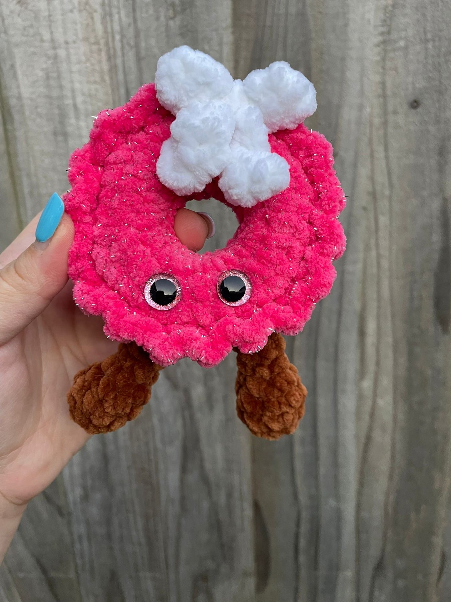 Christmas Wreath with Feet crochet Toy