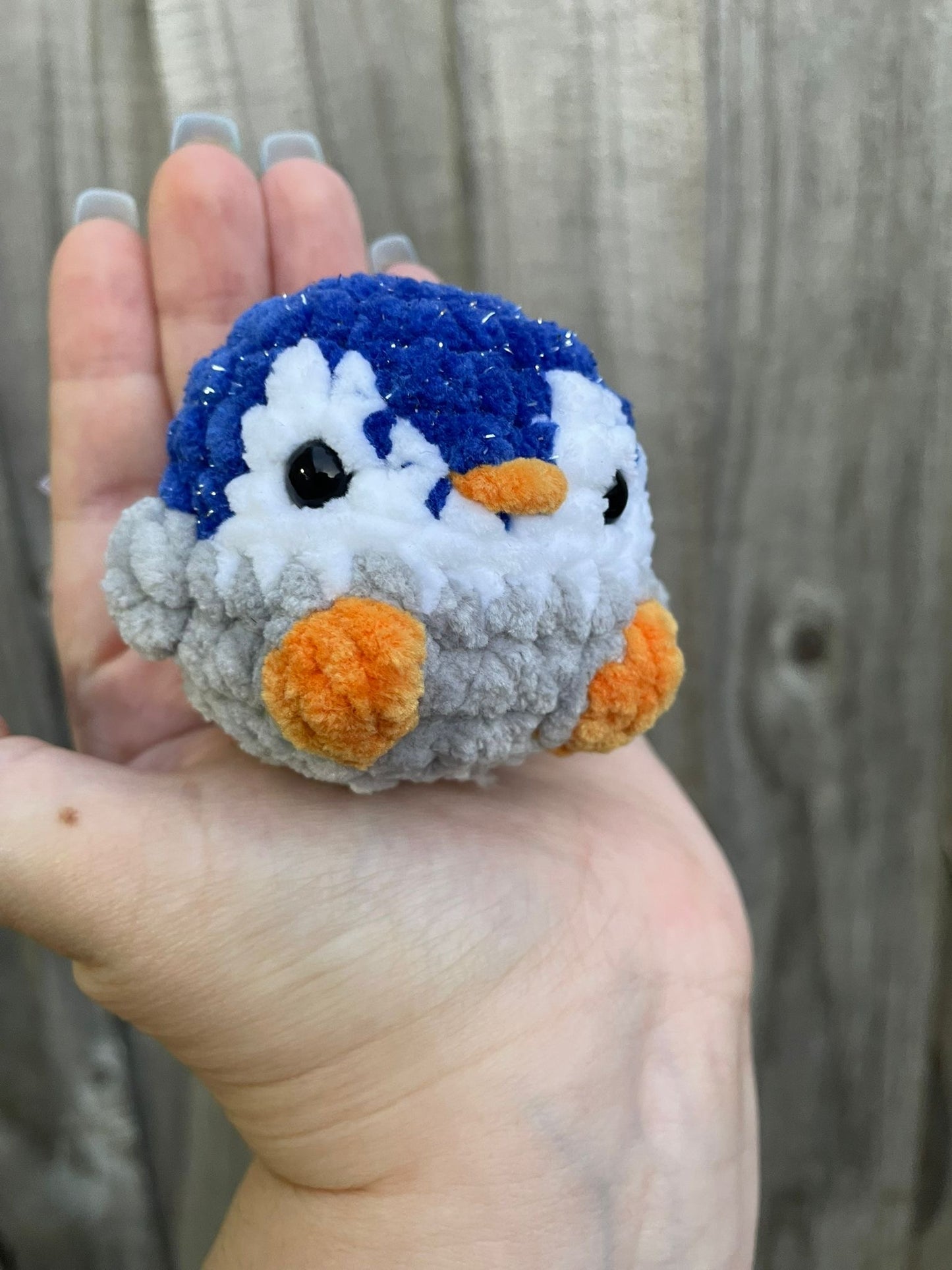 Mini Penguin Christmas Crochet Toy