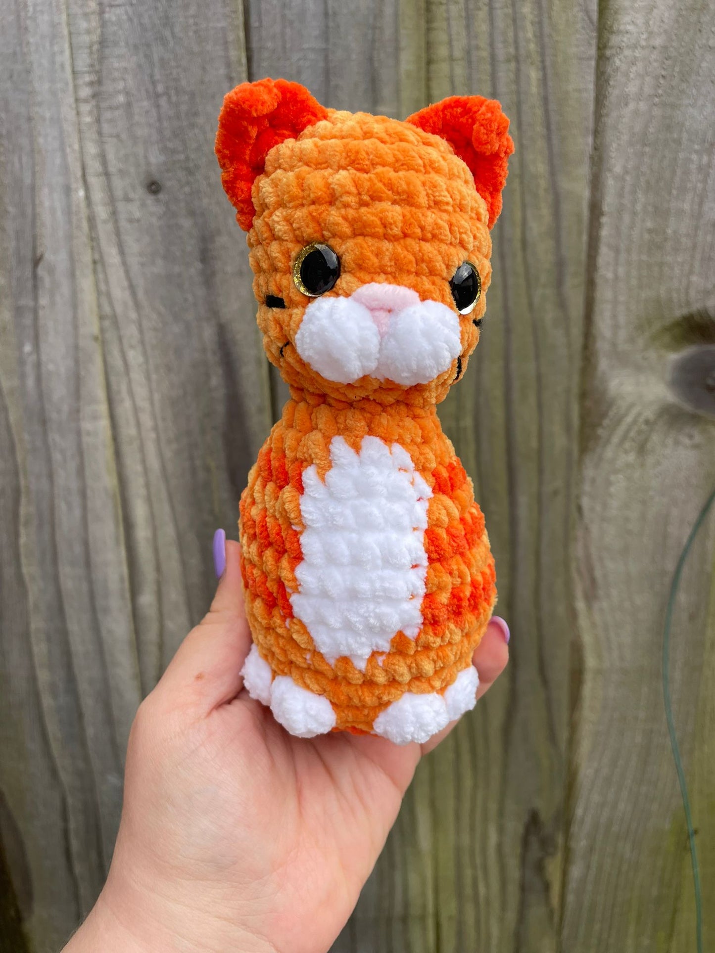 Ginger Tabby Cat Crochet Toy
