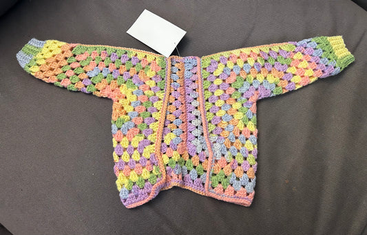Glitter Crochet Children’s Cardigan Custom Size