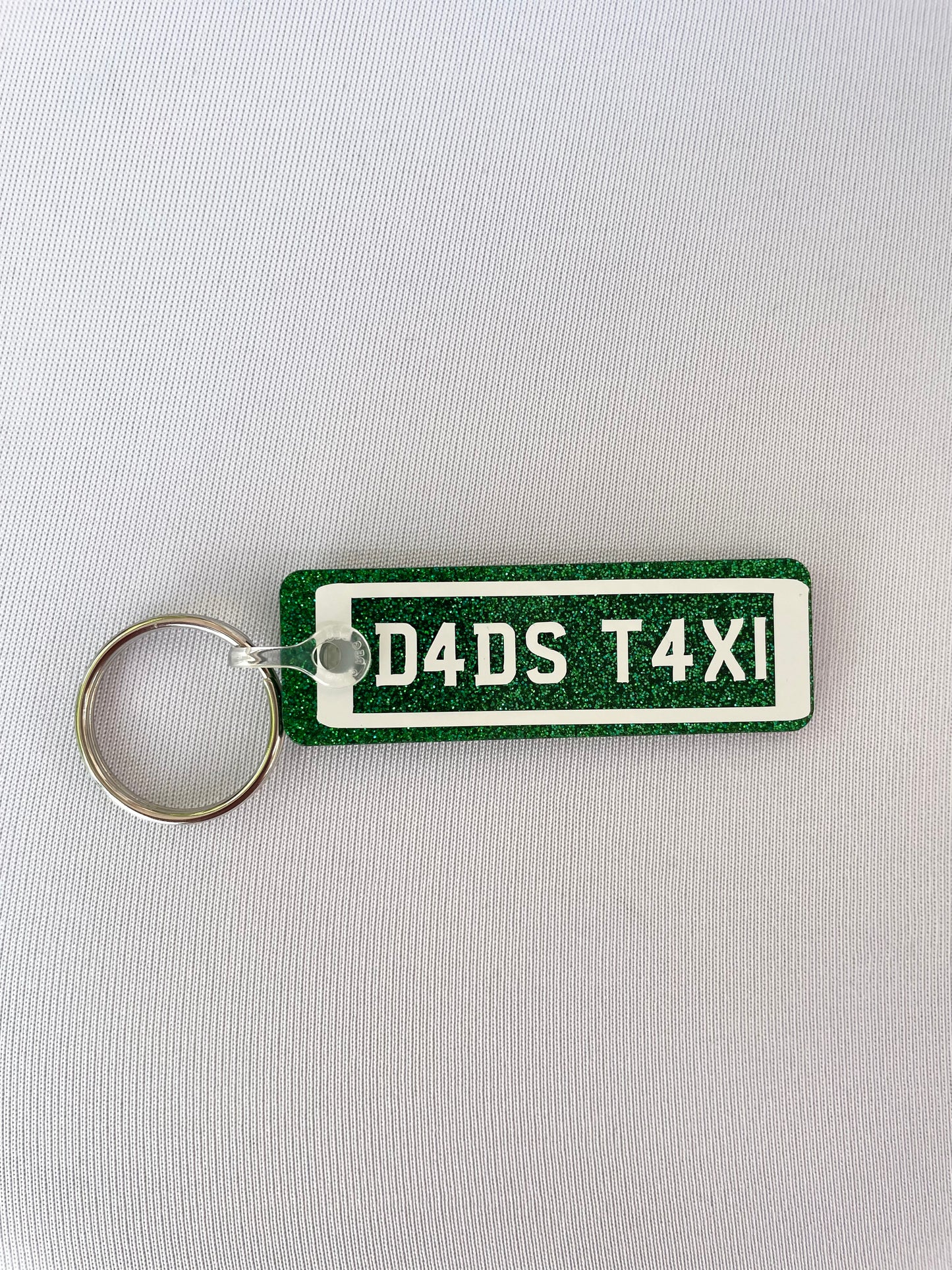 Dad’s Taxi Number Plate Keyring