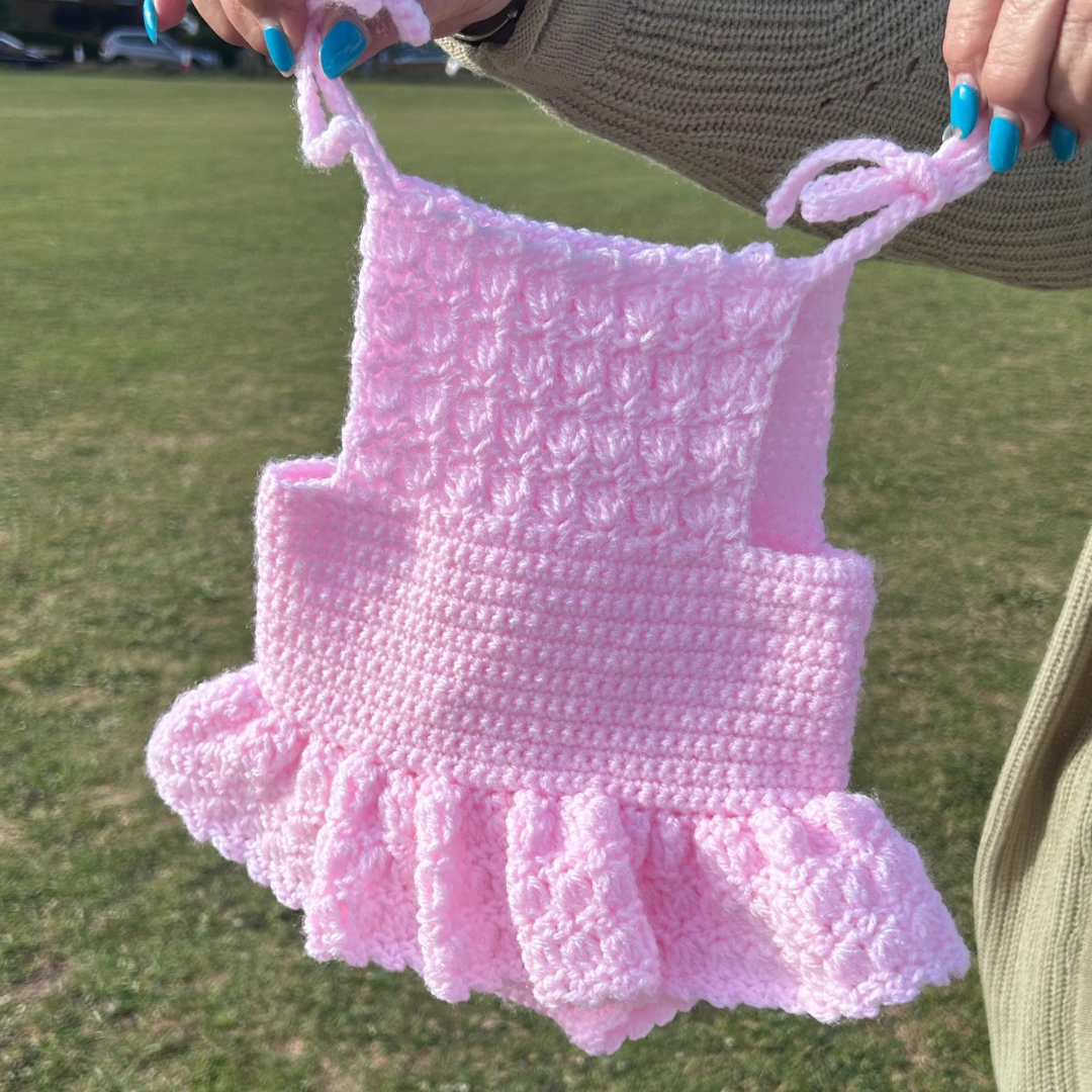 Pink Baby Romper Dress 3-6months