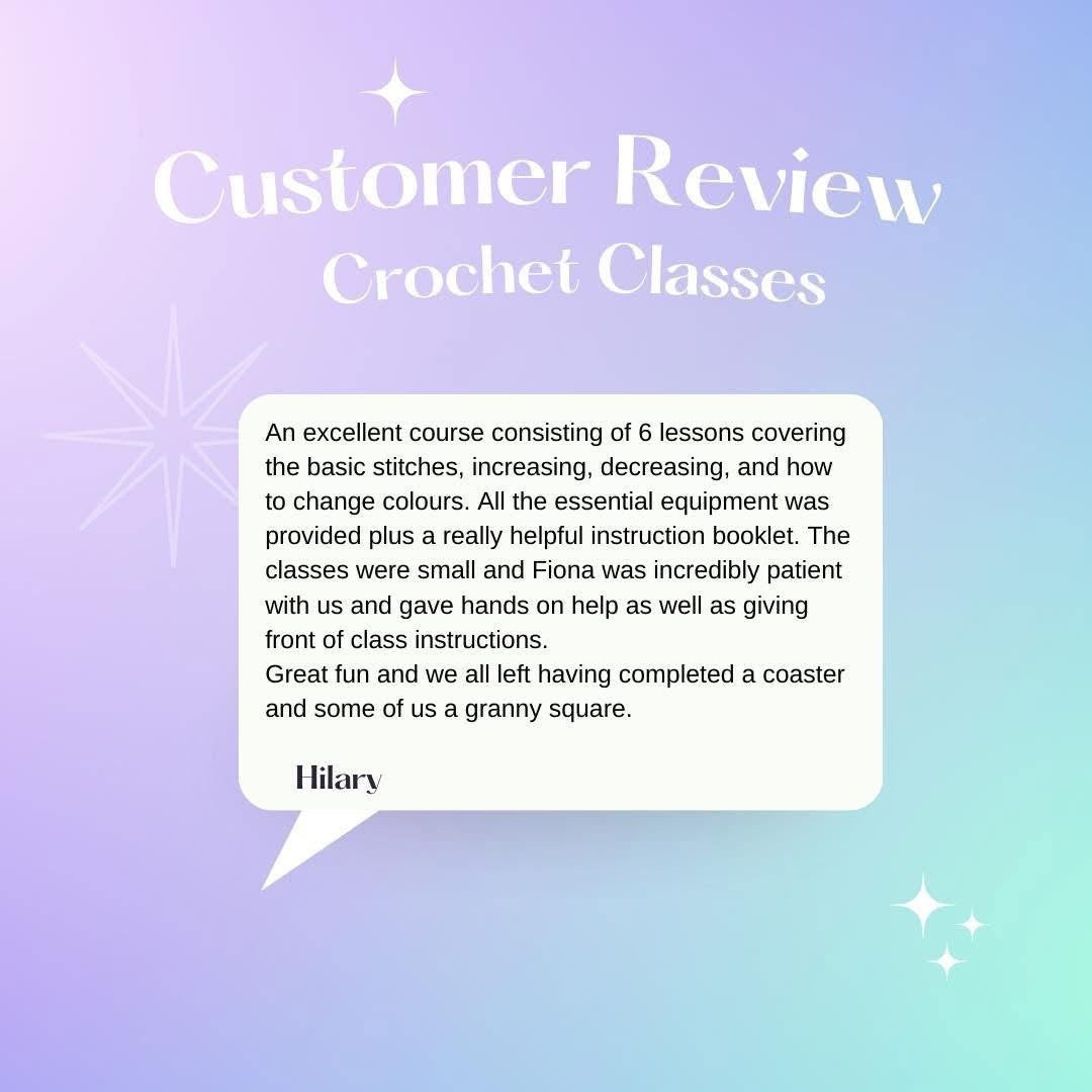 Beginner Crochet Classes- Talbot Green January Start