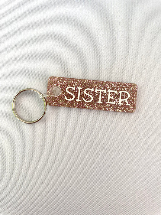 Sister Rectangle Keyring