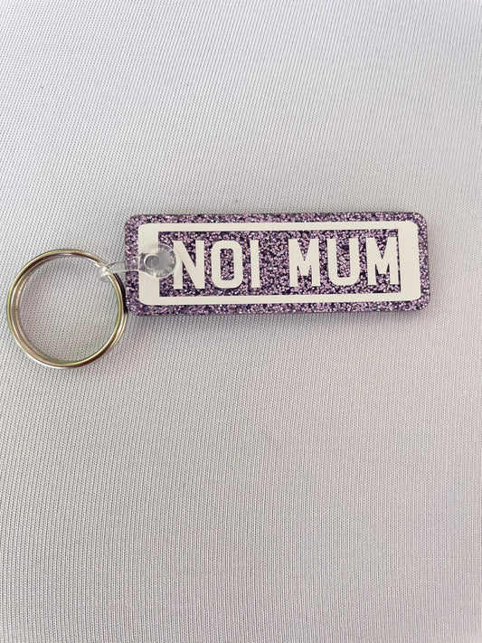 No 1 Mum Number Plate Keyring