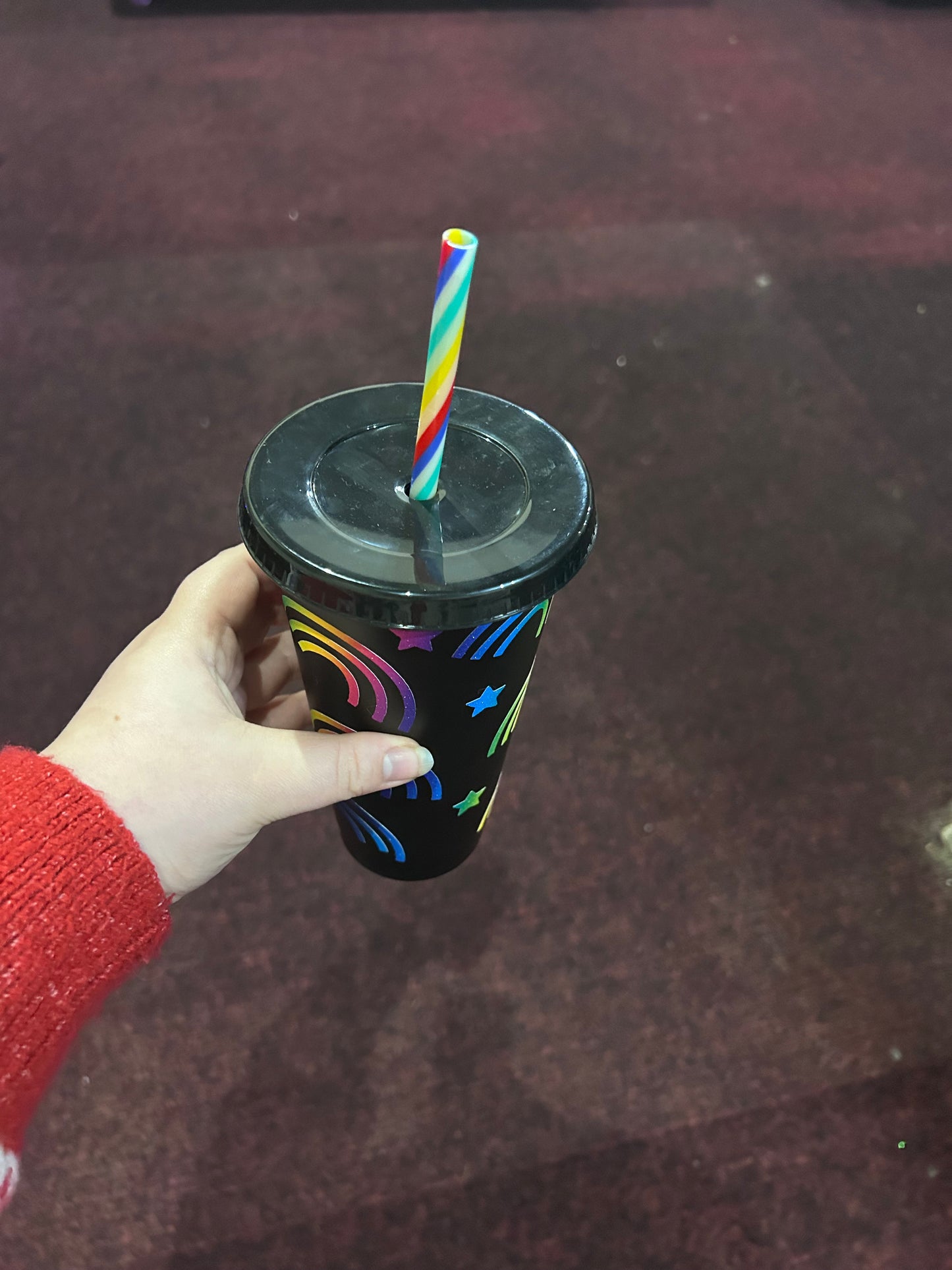 Black Rainbow 24oz Cold Cup