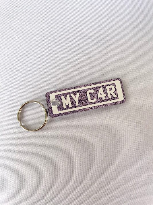 My Car Number Plate Keyring