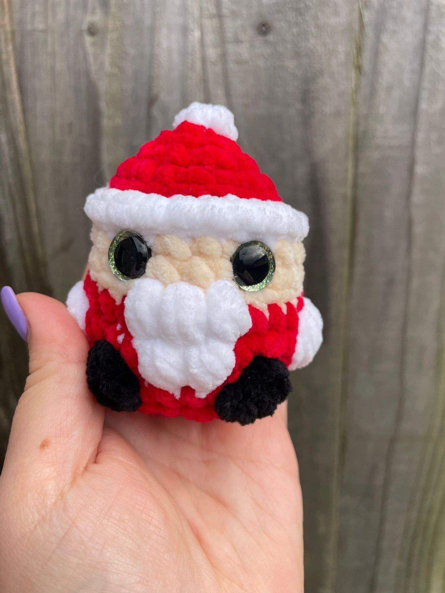 Mini Santa Christmas Crochet Toy