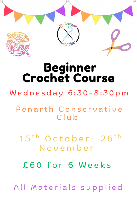 Beginner Crochet Classes- Penarth October Start