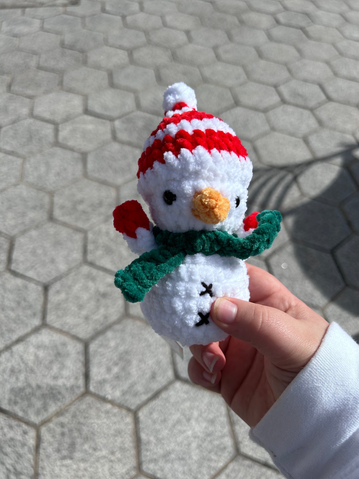 Small Snowman Christmas Crochet Toy