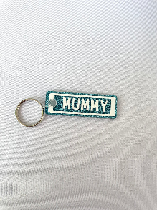 Mummy Number Plate Keyring