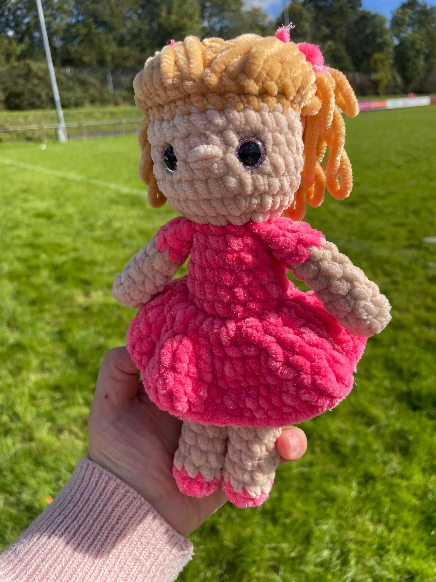 Girl Doll in Dress crochet Toy