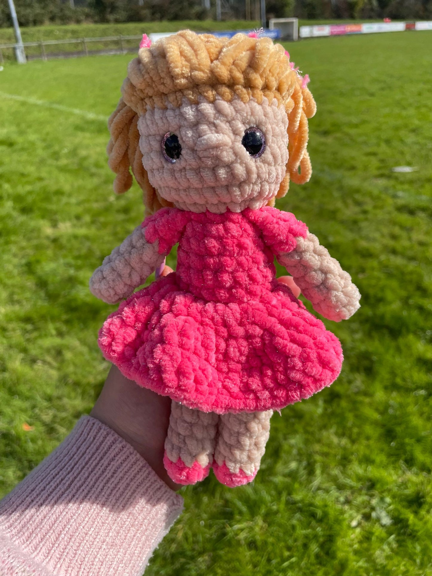 Girl Doll in Dress crochet Toy