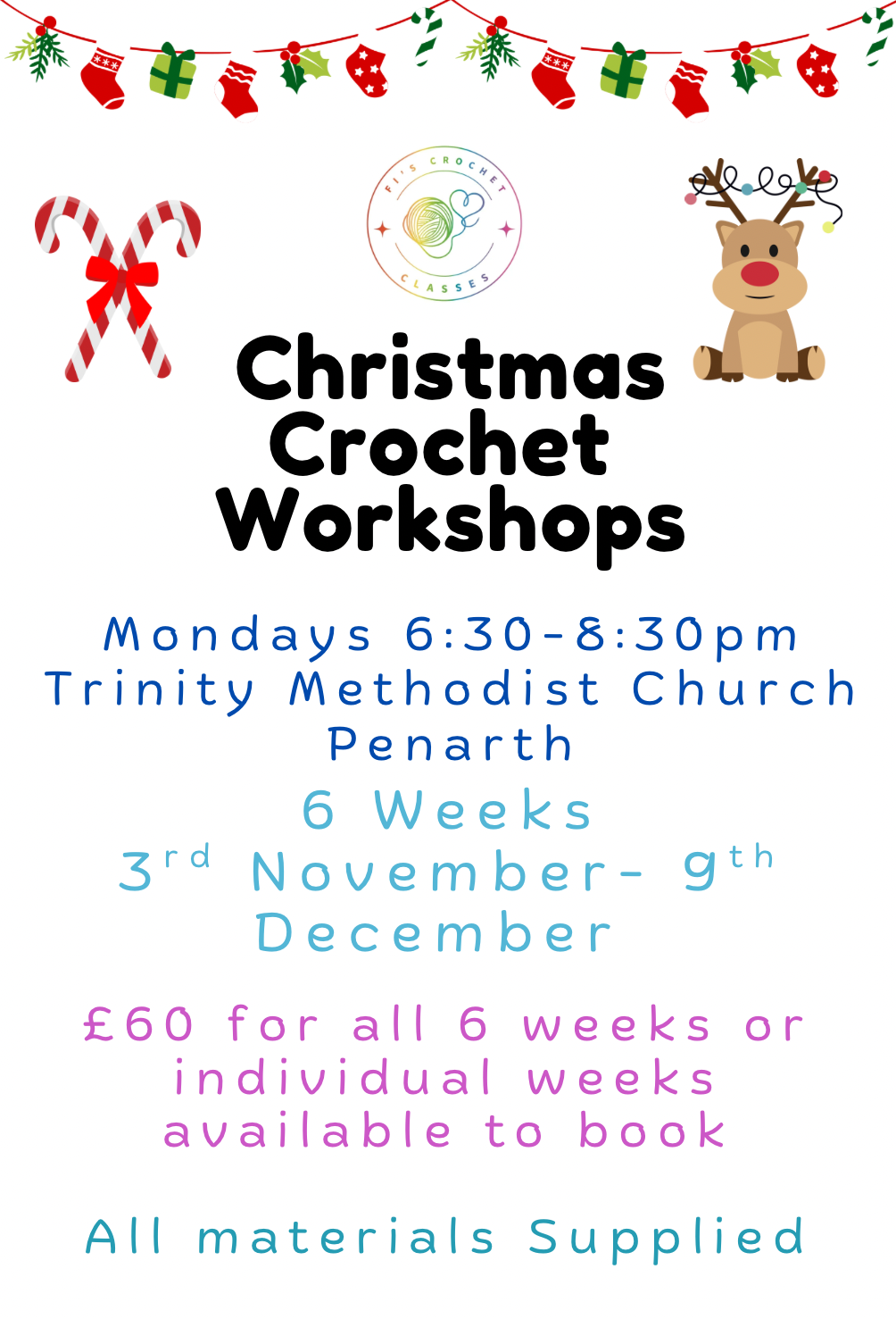 Crochet Christmas Workshops- Penarth