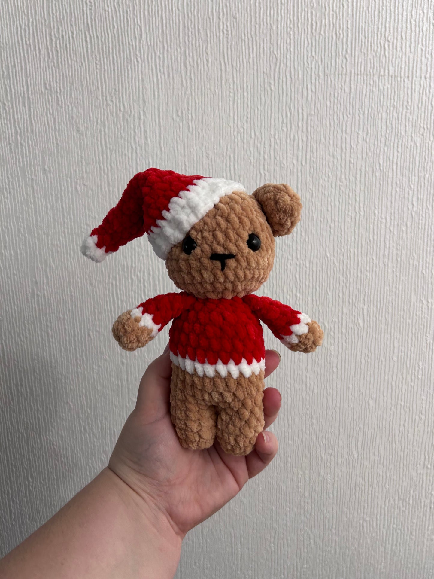 Santa Bear Christmas Crochet Toy