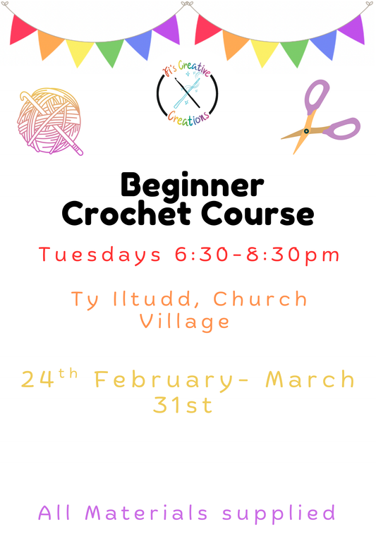 Beginner Crochet Classes- Church Village February Start