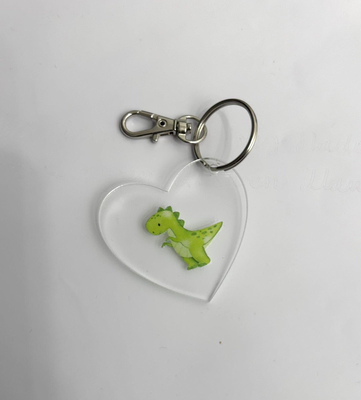 Watercolour Dinosaur Keyring