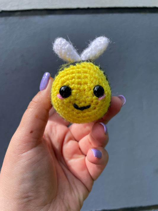 Yellow and Black Bee Crochet Toy