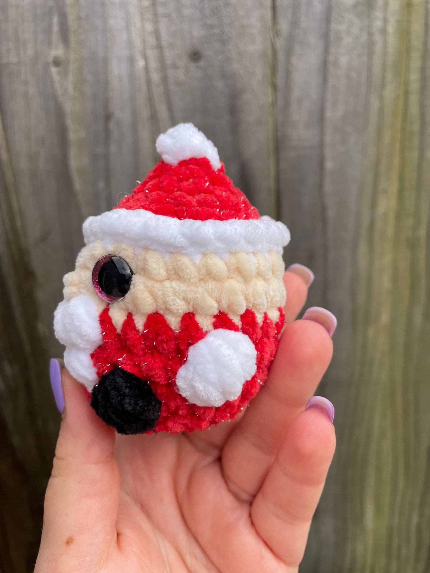 Mini Santa Christmas Crochet Toy