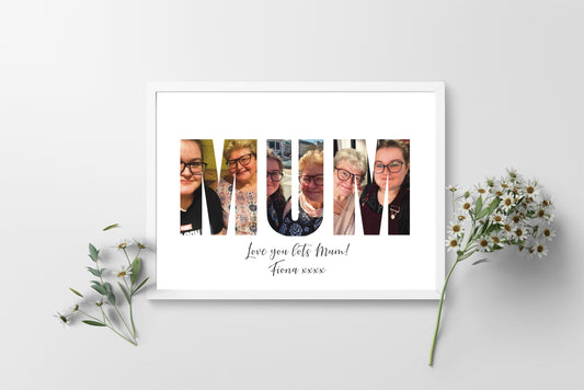 Personalised Mum Photo A6 Print