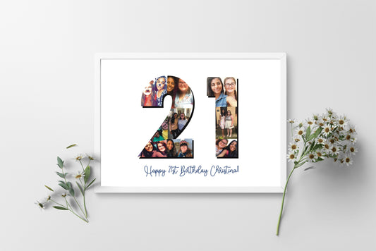 Personalised Birthday Photo A6 Print- Any Age